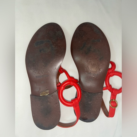 See by Chloe red leather sandals - Picture 8 of 10